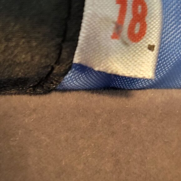 Vintage Pierre Cardin Baby Snowsuit Blue Size 18 Nylon Polyester Cotton Blend Wi - Picture 7 of 7